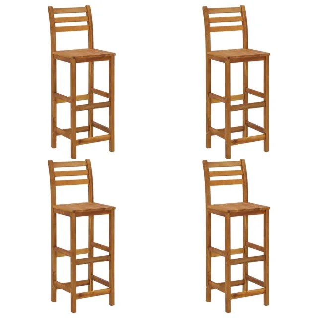 Ensemble de bar de jardin 5 pcs Bois d'acacia solide