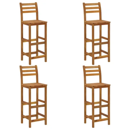 Ensemble de bar de jardin 5 pcs Bois d'acacia solide