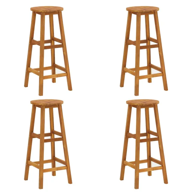 Ensemble de bar de jardin 5 pcs Bois d'acacia solide