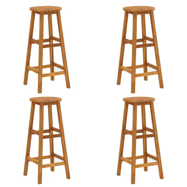 Ensemble de bar de jardin 9 pcs Bois d'acacia solide