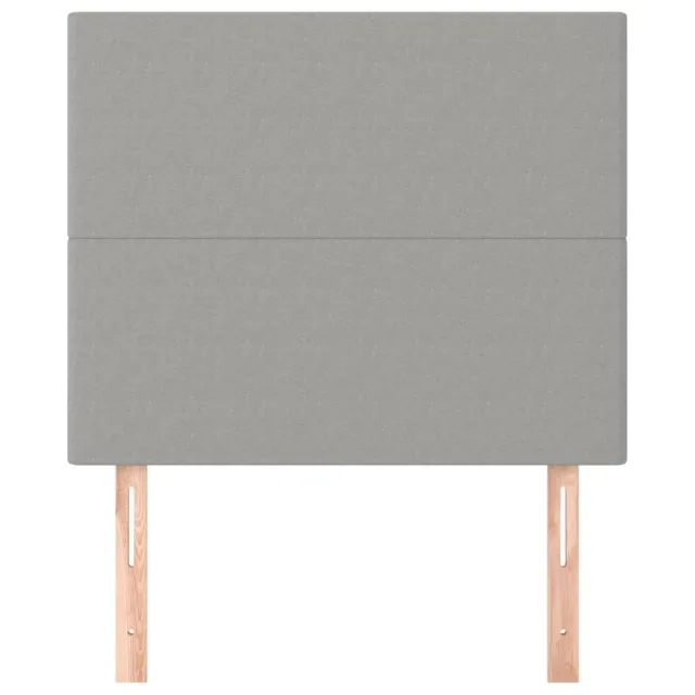 Tête de lit Gris clair 80x5x118/128 cm Tissu