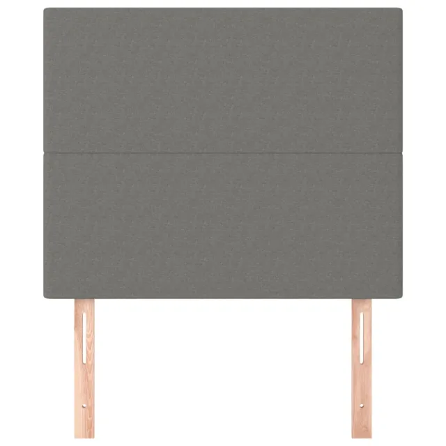 Tête de lit Gris foncé 80x5x118/128 cm Tissu