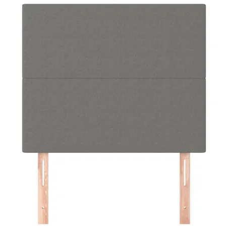 Tête de lit Gris foncé 80x5x118/128 cm Tissu