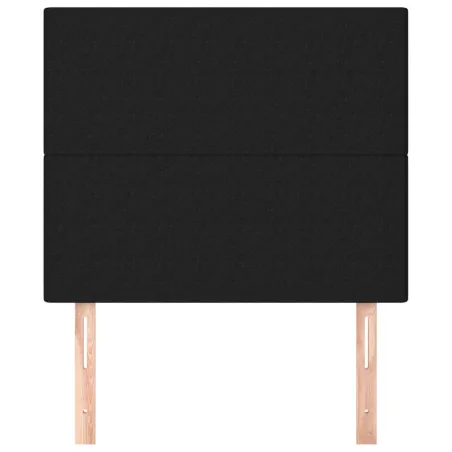 Tête de lit Noir 80x5x118/128 cm Tissu