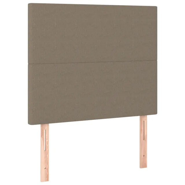 Tête de lit Taupe 80x5x118/128 cm Tissu
