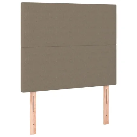 Tête de lit Taupe 80x5x118/128 cm Tissu