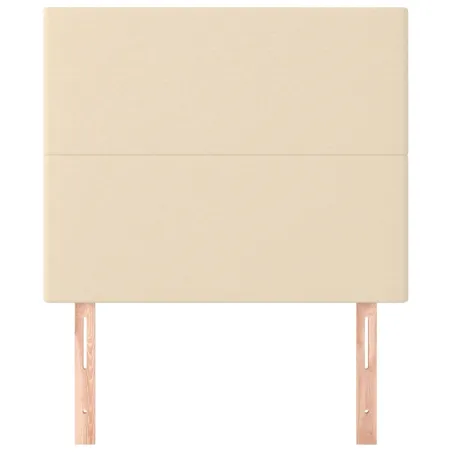 Tête de lit Crème 80x5x118/128 cm Tissu