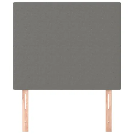 Tête de lit Gris foncé 90x5x118/128 cm Tissu