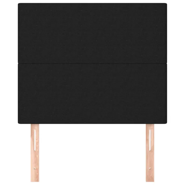 Tête de lit Noir 90x5x118/128 cm Tissu