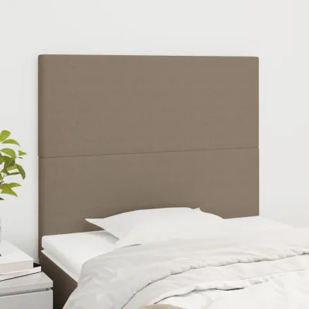 Tête de lit Taupe 90x5x118/128 cm Tissu