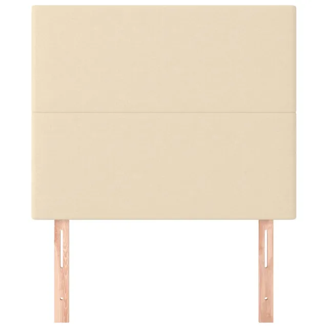 Tête de lit Crème 90x5x118/128 cm Tissu