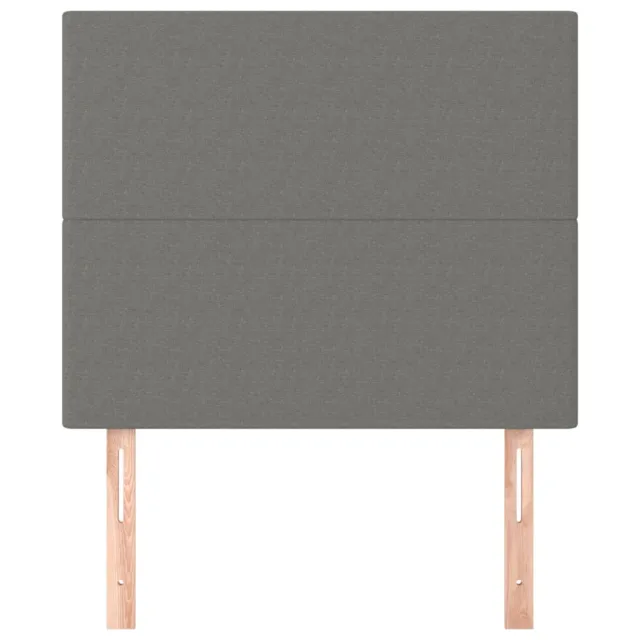 Tête de lit Gris foncé 100x5x118/128 cm Tissu