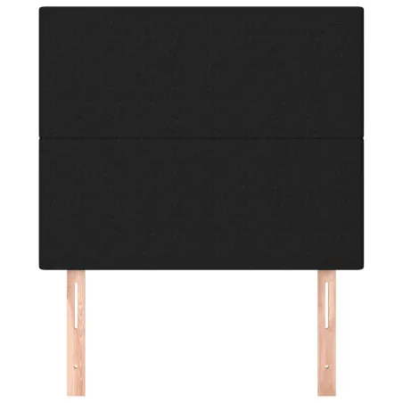 Tête de lit Noir 100x5x118/128 cm Tissu