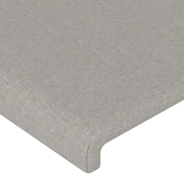 Tête de lit Gris clair 144 x 5 x 118/128 cm Tissu
