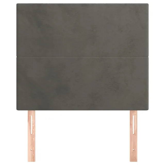 Tête de lit Gris foncé 80x5x118/128 cm Velours