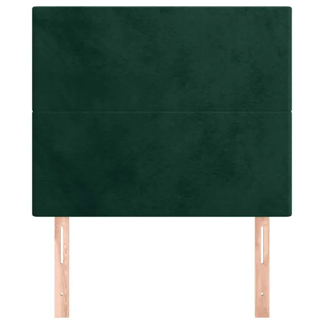 Tête de lit Vert foncé 80x5x118/128 cm Velours