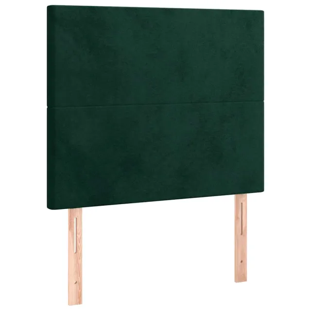 Tête de lit Vert foncé 90x5x118/128 cm Velours