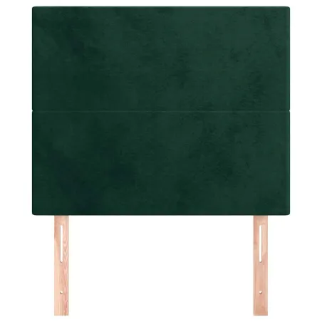 Tête de lit Vert foncé 90x5x118/128 cm Velours