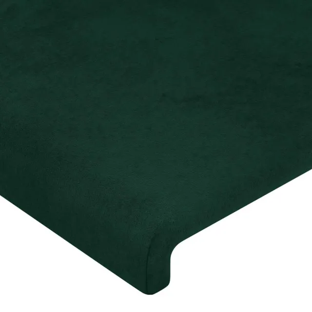 Tête de lit Vert foncé 160x5x118/128 cm Velours