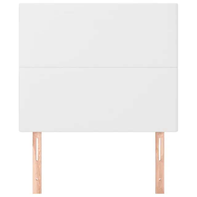 Tête de lit blanche 80 x 5 x 118/128 cm similicuir