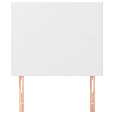 Tête de lit blanche 80 x 5 x 118/128 cm similicuir
