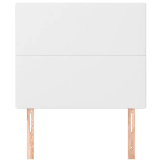 Tête de lit blanche 90 x 5 x 118/128 cm similicuir