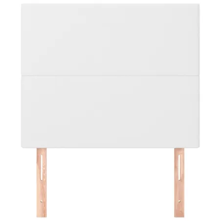 Tête de lit blanche 90 x 5 x 118/128 cm similicuir