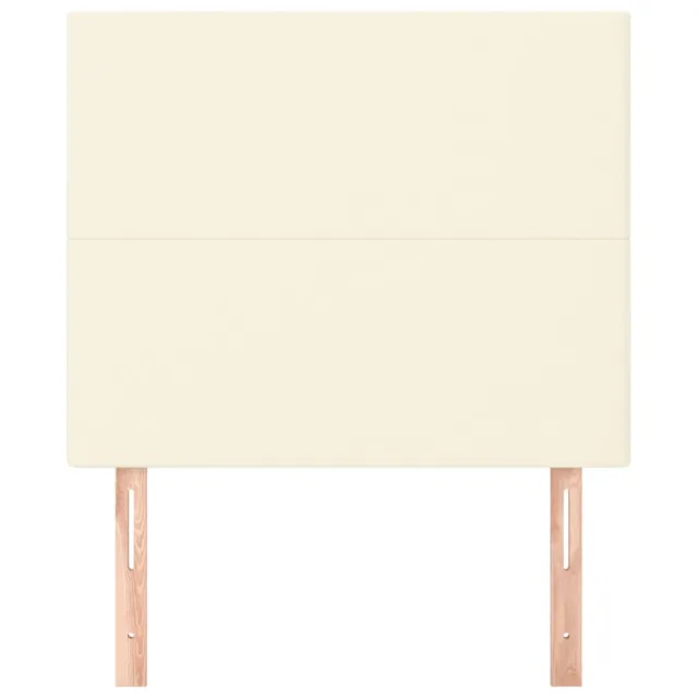 Tête de lit Crème 90x5x118/128 cm Similicuir