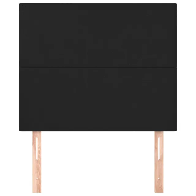 Tête de lit Noir 100x5x118/128 cm Similicuir