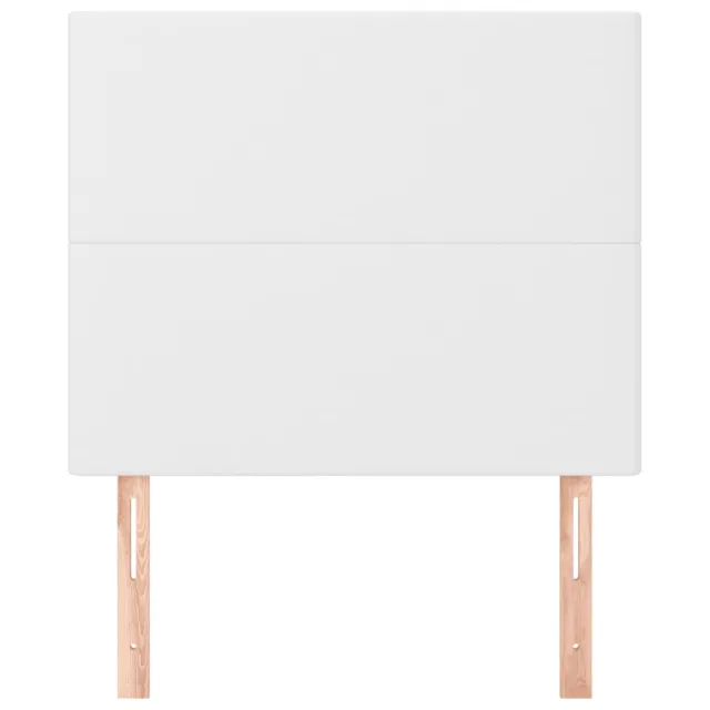 Tête de lit blanche 100 x 5 x 118/128 cm similicuir