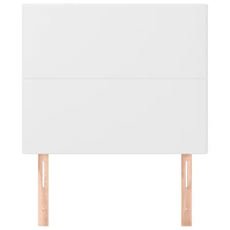 Tête de lit blanche 100 x 5 x 118/128 cm similicuir
