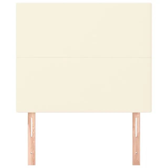 Tête de lit Crème 100x5x118/128 cm Similicuir
