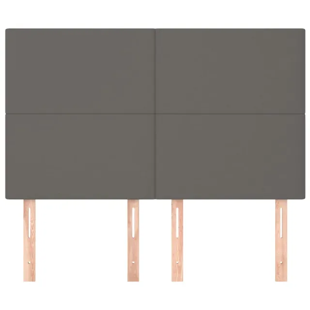 Tête de lit Gris 144x5x118/128 cm Similicuir