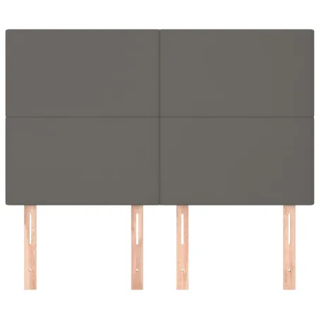 Tête de lit Gris 144x5x118/128 cm Similicuir