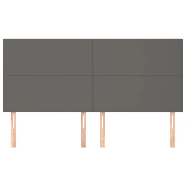 Tête de lit Gris 160x5x118/128 cm Similicuir