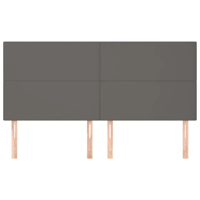 Tête de lit Gris 180x5x118/128 cm Similicuir