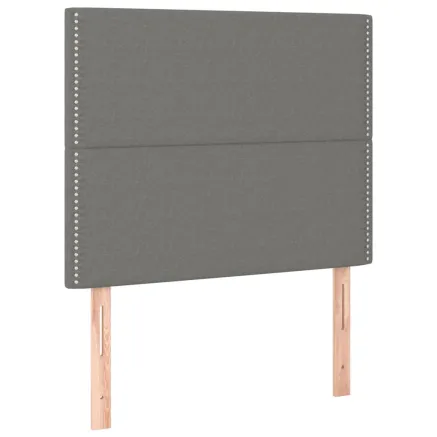 Tête de lit Gris foncé 90x5x118/128 cm Tissu 2