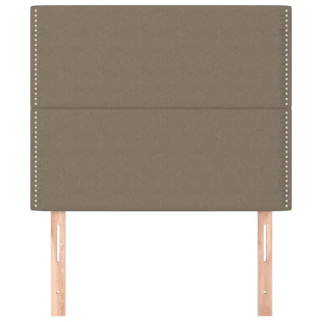 Tête de lit Taupe 90x5x118/128 cm Tissu
