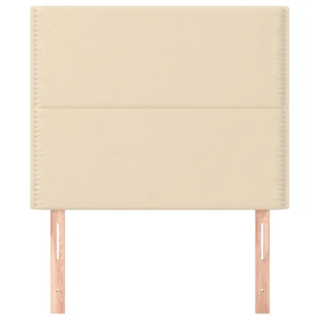 Tête de lit Crème 90x5x118/128 cm Tissu