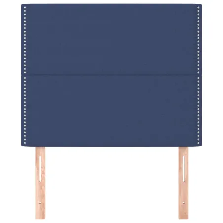 Tête de lit Bleu 90x5x118/128 cm Tissu