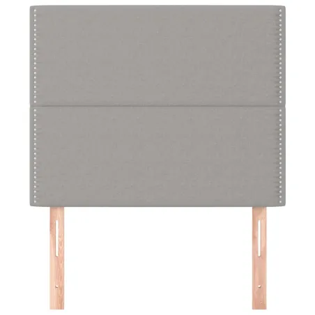 Tête de lit Gris clair 100x5x118/128 cm Tissu
