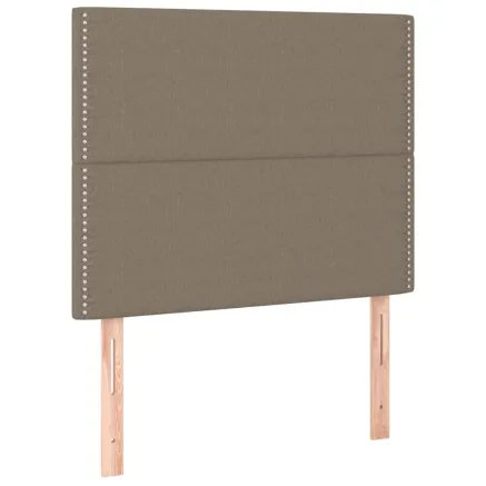 Tête de lit Taupe 100x5x118/128 cm Tissu 2