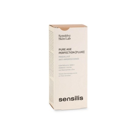 Cremige Make-up Grundierung Sensilis Pure Age Perfection 04-pêche Ant
