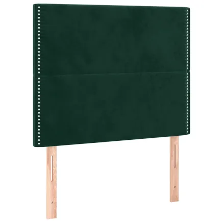 Tête de lit Vert foncé 80x5x118/128 cm Velours 2