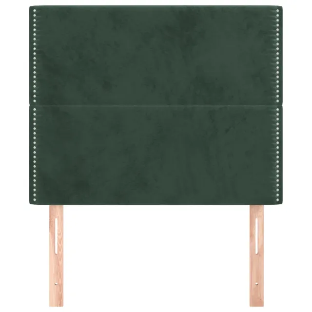 Tête de lit Vert foncé 80x5x118/128 cm Velours