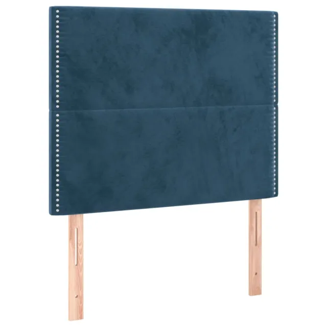 Tête de lit Bleu foncé 80x5x118/128 cm Velours