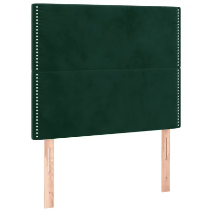Tête de lit Vert foncé 90x5x118/128 cm Velours 2