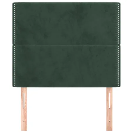 Tête de lit Vert foncé 100x5x118/128 cm Velours