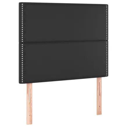 Tête de lit Noir 80x5x118/128 cm Similicuir 2