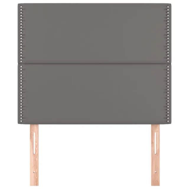Tête de lit Gris 80x5x118/128 cm Similicuir